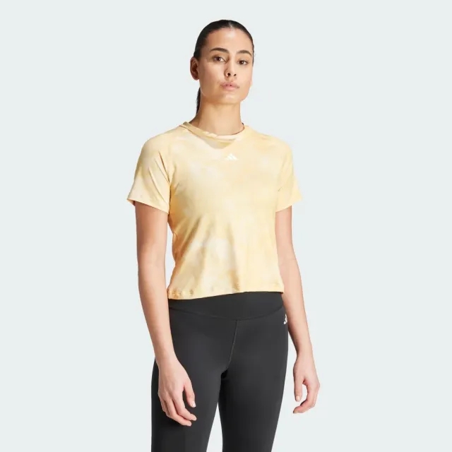 adidas Women Train Essentials AOP Flower Tie Dye Tee