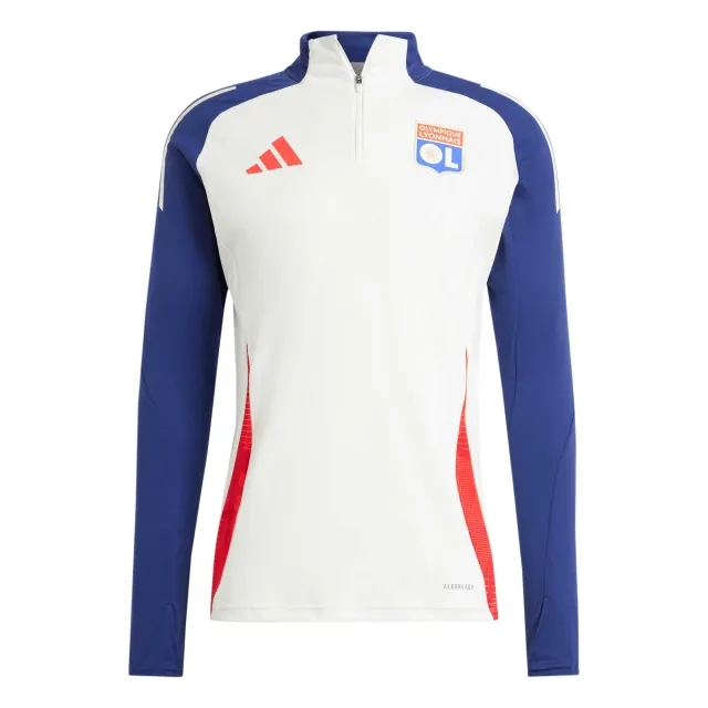 Olympique Lyon Training Top (White Tint) 2024-2025 Men's Size: Small Made By: Adidas
