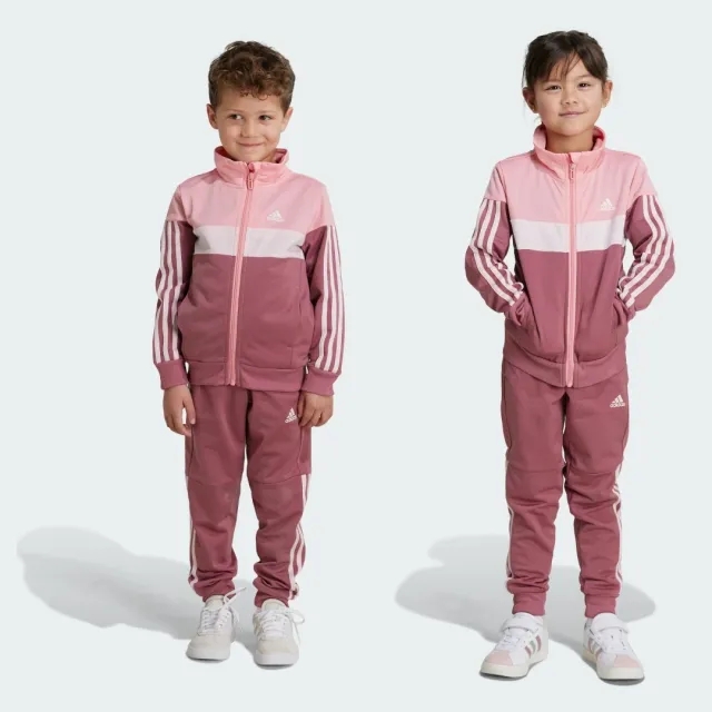 adidas Stripe Poly Tracksuit Juniors