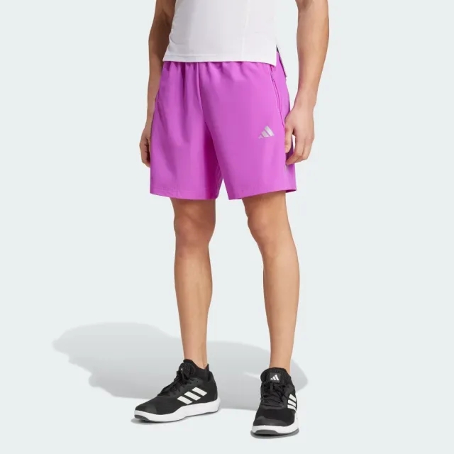 Adidas Performance Gym+ Training 3-Stripes Woven Shorts In Purple Burst