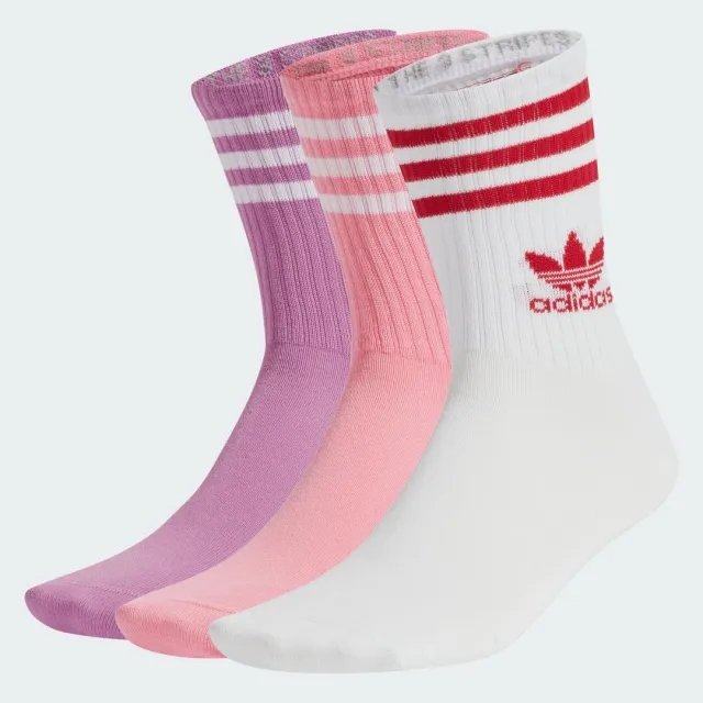 Adidas Mid Cut Crew 3 Pack - Purple