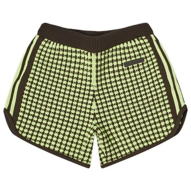 adidas Originals by Wales Bonner Crochet Short - Semi Frozen Yellow/Night Brown