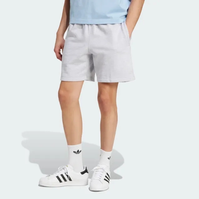 Adidas Originals Premium Essentials Shorts In Light Grey Heather