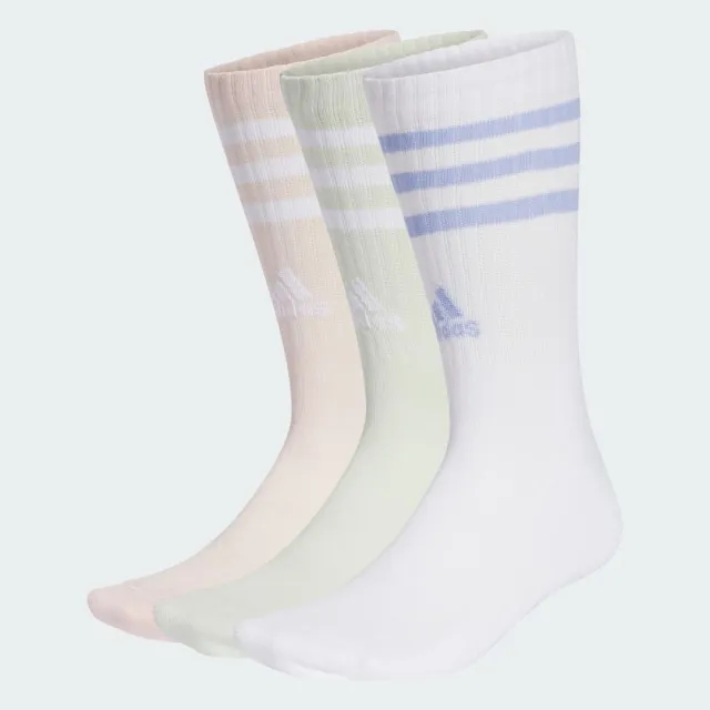 adidas 3-Stripes Cushioned Crew Socks 3 Pairs