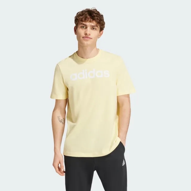 adidas Men Essentials Single Jersey Linear Embroidered Logo