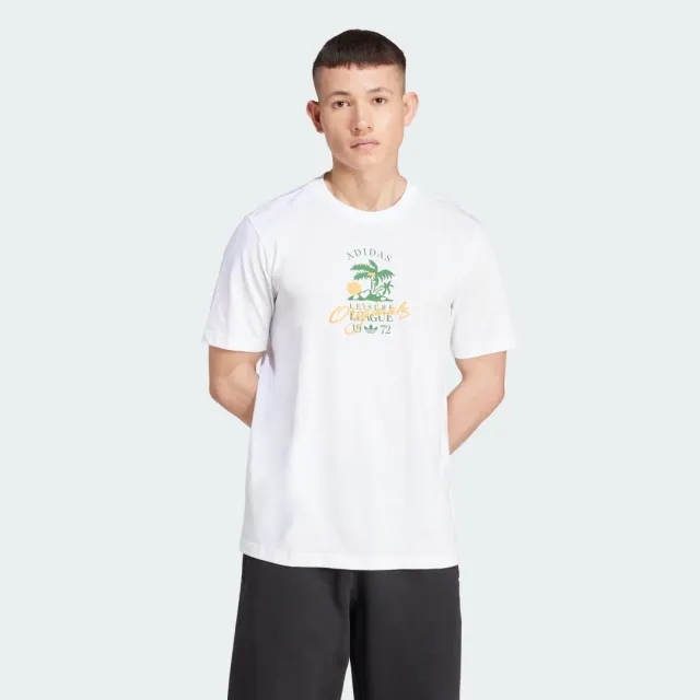 Adidas Originals Resort Graphic T-Shirt In White