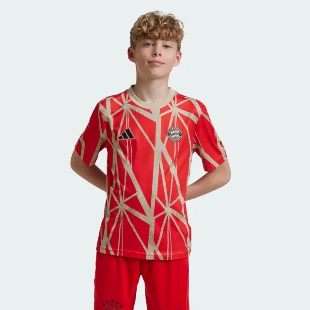 adidas Bayern Munich Kids SS Pre-Match Home Shirt 2024/25