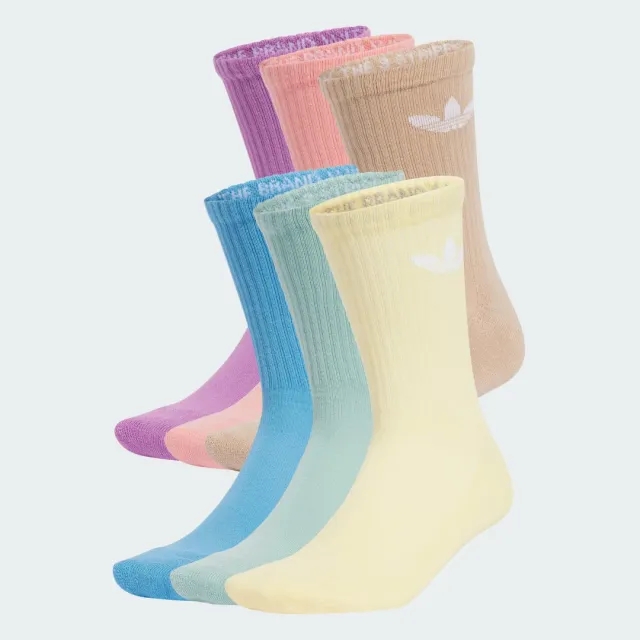 adidas Trefoil Cushion Crew Socks 6 Pairs