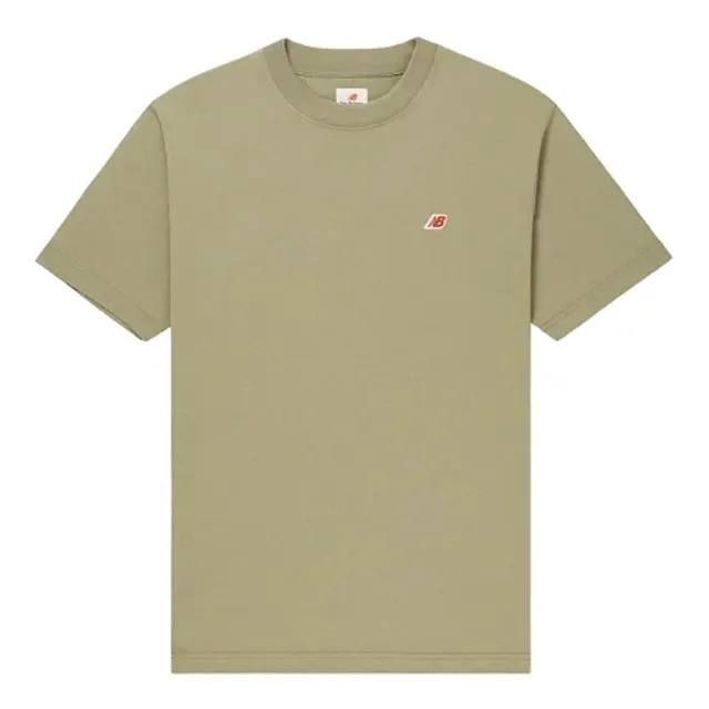 New Balance Men's MADE in USA Core T-Shirt in Green Cotton Jersey