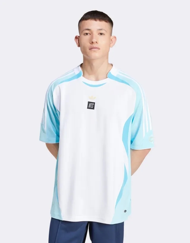 Adidas X Nts Jersey In Blue & White