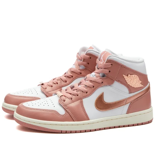 Nike Jordan Nike 1 Mid Women Shoes - Red