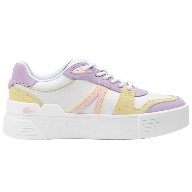 Lacoste Women's L002 Evo Leather Sneakers - White & Pink