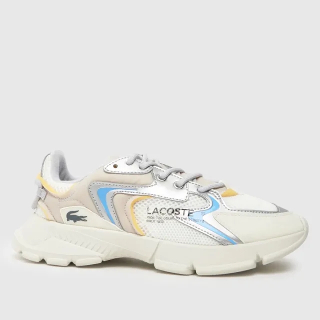 Lacoste Junior's L003 Neo Sneakers - Light Grey / Silver
