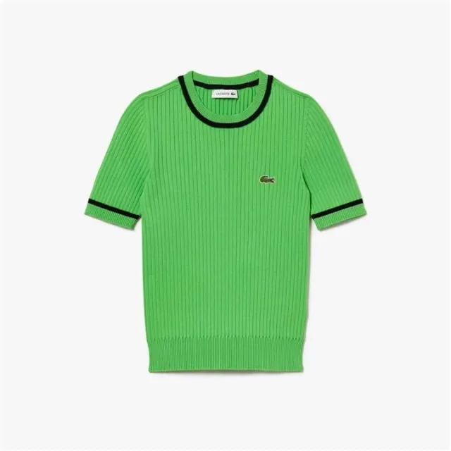 Lacoste Seamless 3D Knit Ribbed Sweater
