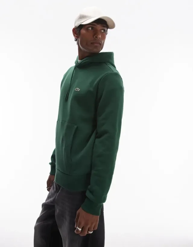Lacoste Fleece Hoodie - Pine Green