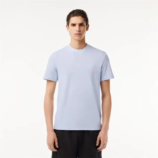 Lacoste LIGHTWEIGHT PIQUÉ JACQUARD NECK T-SHIRT