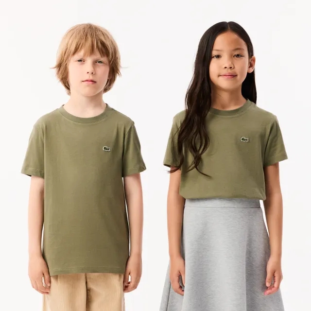 Lacoste Plain Cotton Jersey T-shirt - Khaki Green