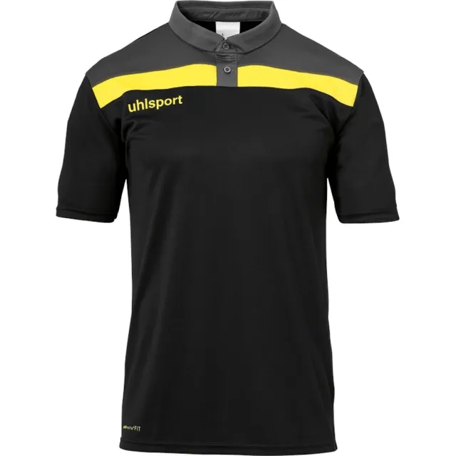 Uhlsport Offense 23 Short Sleeve Polo  - Black