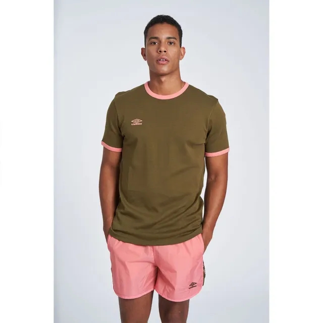 Umbro Ringer Short Sleeve T-shirt  - Red