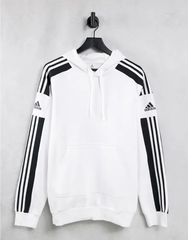 adidas - Felpa con cappuccio Squadra 21 Bianca