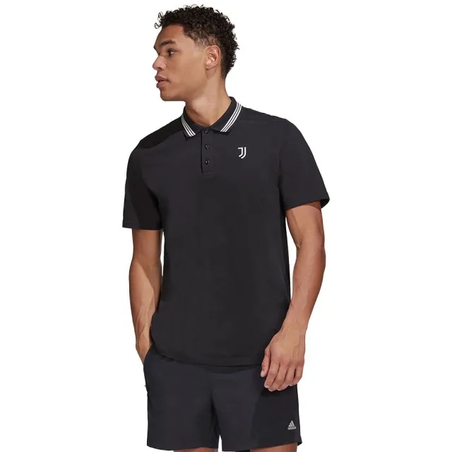 Adidas Juventus Q2 21/22 Short Sleeve Polo  - Black