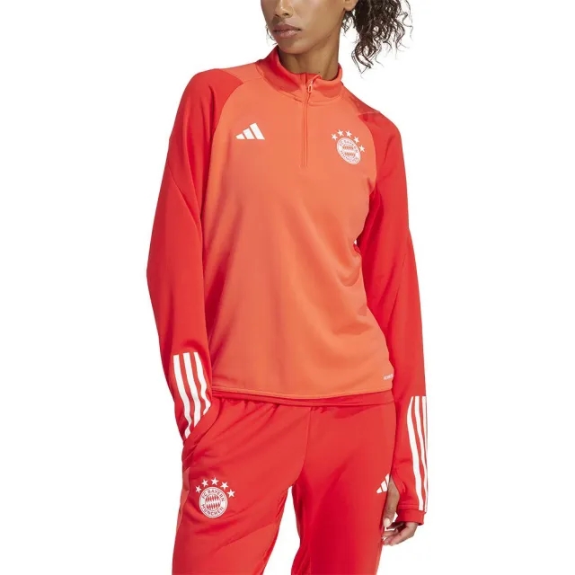 Adidas Bayern Munich 23/24 Half Zip Sweatshirt Training  - Orange