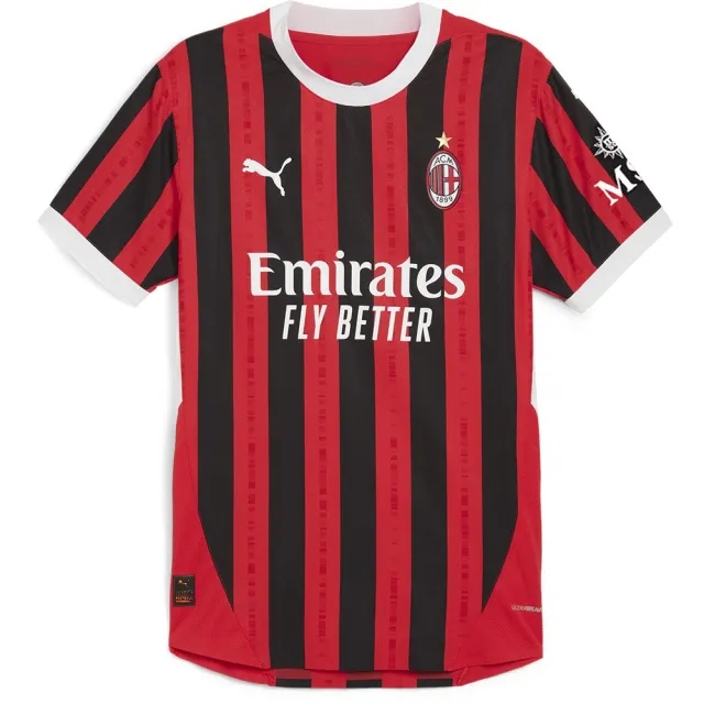 Puma AC Milan Mens SS Player Issue Home Shirt 2024/25