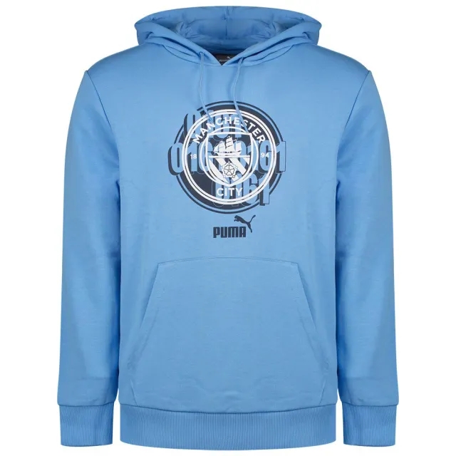 Man City ftblCulture Hoody (Light Blue) 2024-2025 Men's Size: Small Manchester City Made By: Puma