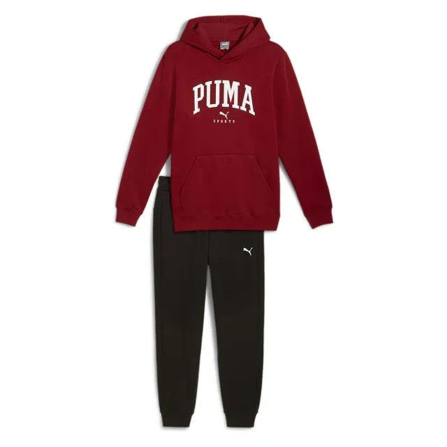 Puma Squad Hooded Tracksuit  - Red