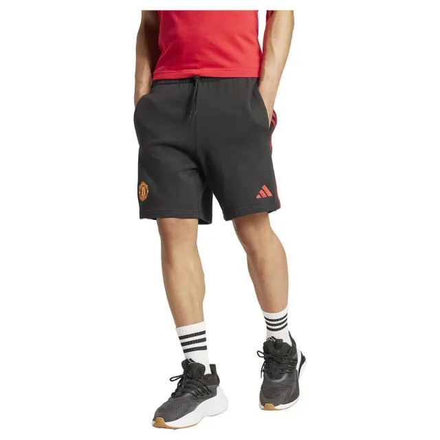 Manchester United x adidas Mens DNA Shorts Black