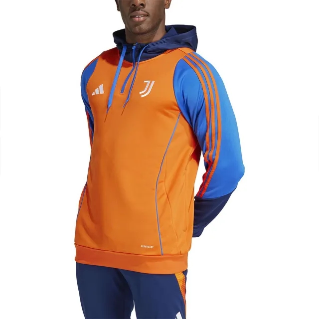 Juventus Travel Hoody (Orange) 2024-2025 Men's Made By: Adidas