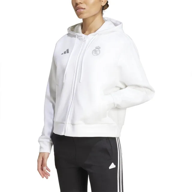 Real Madrid Anthem Jacket (White) - Womens 2024-2025 Women's Size: Extra Small Made By: Adidas