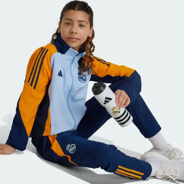 adidas Real Madrid Training Trousers Tiro 24 Presentation - Team Navy/Crew Orange/Glow Blue Kids - ['Blue']