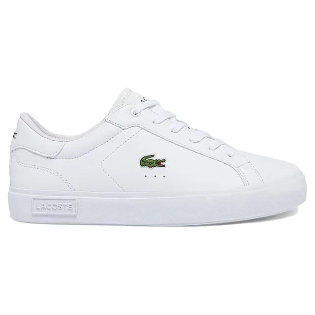 Lacoste white powercourt Youth trainers