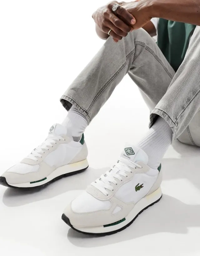 Lacoste Men's Partner 70S Sneakers - White & Dark Green