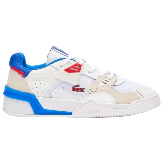 Lacoste Men's LT 125 Leather Sneakers - White / Red / Bleu