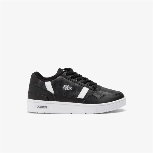 Lacoste Children's T-Clip Sneakers - Black & White