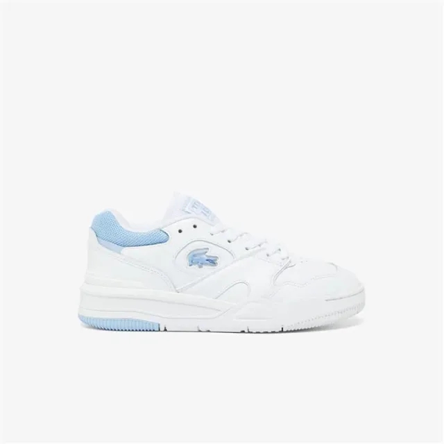 Lacoste Women's Lineshot Trainers - White & Light Blue