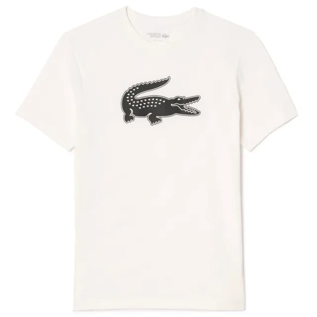 Lacoste Ultra Dry XXL Logo Sport T-shirt - White / Black