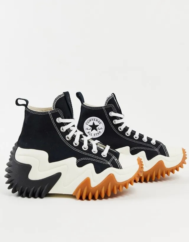 Sneakers Converse Run Star Motion Canvas Platform Black/ White/ Gum Honey Eur 47.5