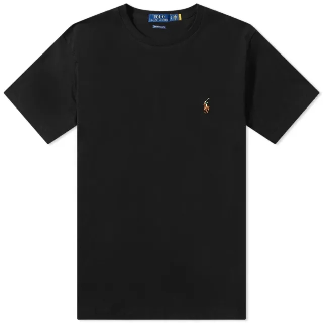 Polo Ralph Lauren Men's Cotton Custom T-Shirt Polo Black