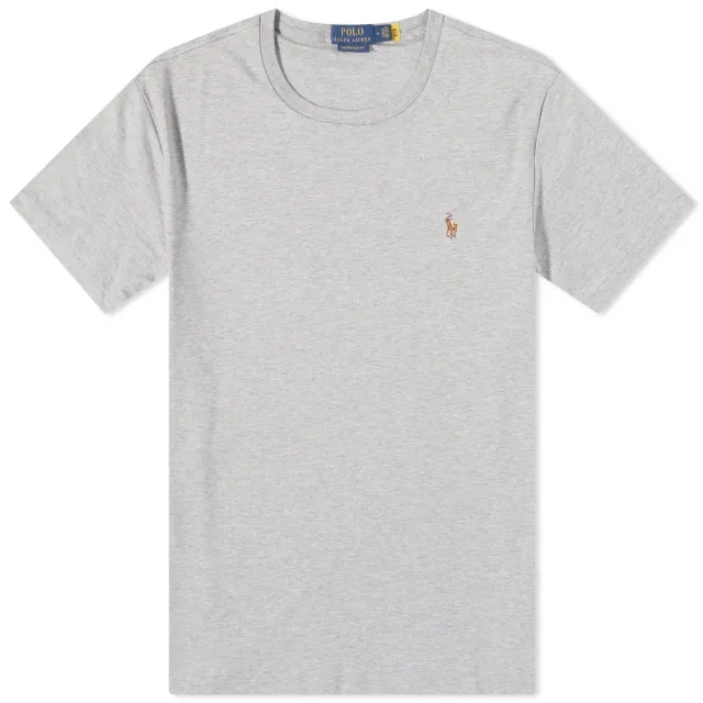 Polo Ralph Lauren Pima Logo T-Shirt - Grey