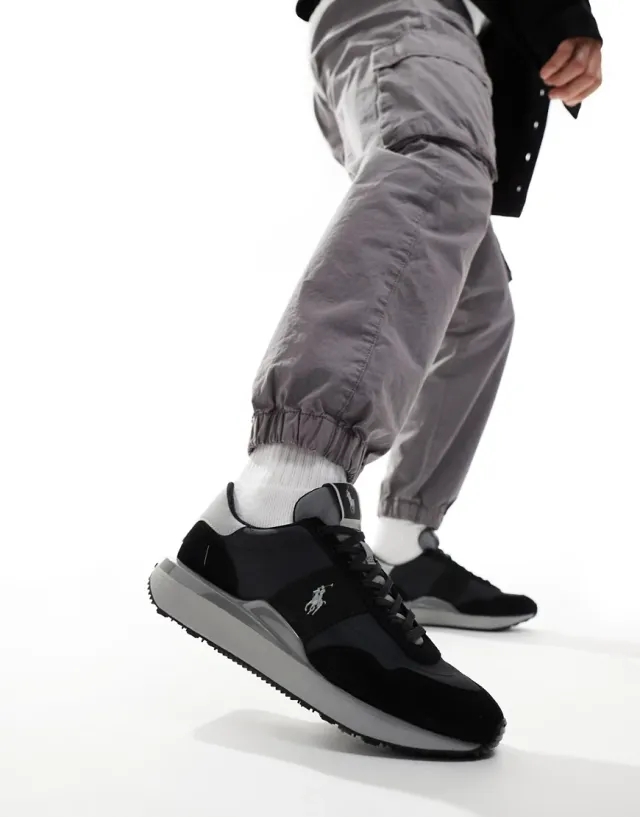 Polo Ralph Lauren Train 89 Trainer - Black - Size 9 - Black