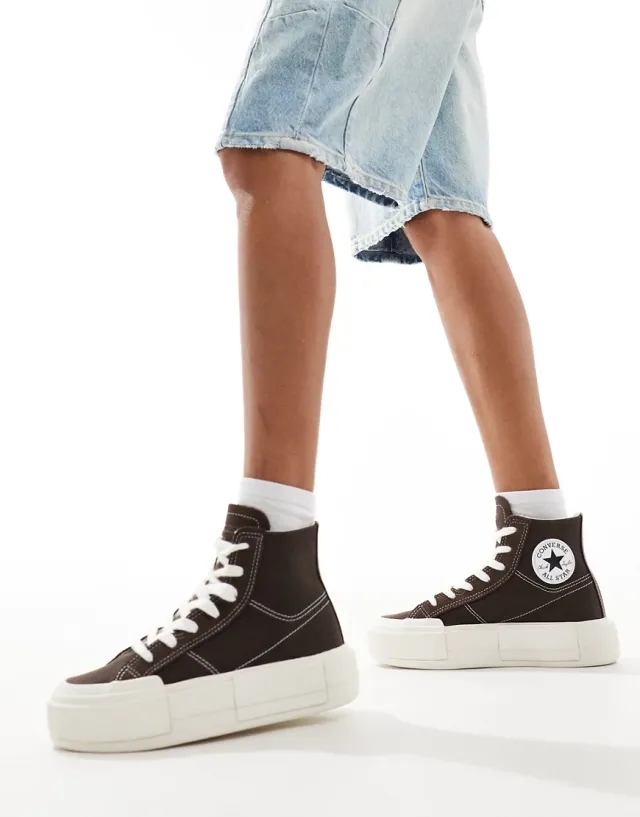 Converse Chuck Taylor All Star Hi Cruise Trainers-Brown