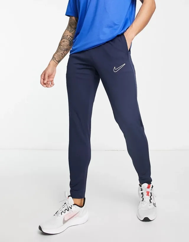 Nike Football Academy Dri-Fit Panelled Joggers In Navy
