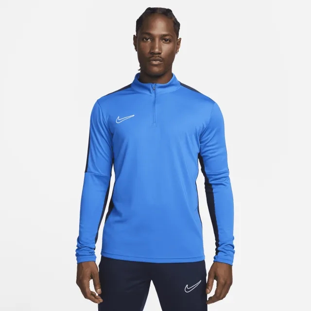 Nike Football Academy Dri-Fit Panelled Half Zip Drill Top In Royal Blue
