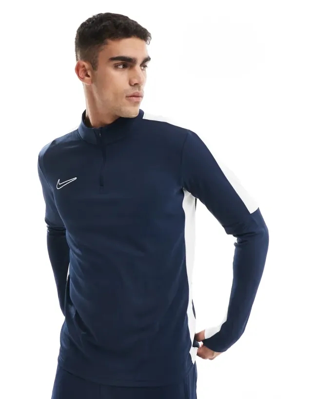 Nike Football Academy 23 1/4 Zip Sweatshirt In Navy-Blue