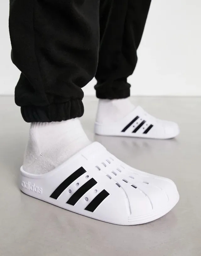 Adidas Sportswear Adilette Clog In White
