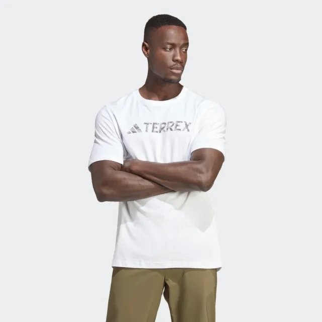 Adidas Outdoor Graphic T-Shirt In Grey