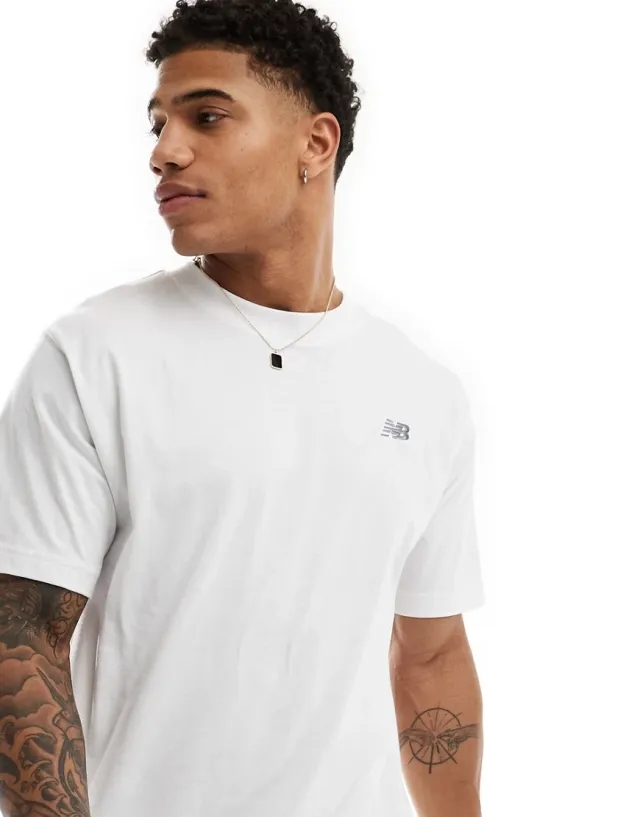 T-Shirt New Balance Small Logo S/S White Xl